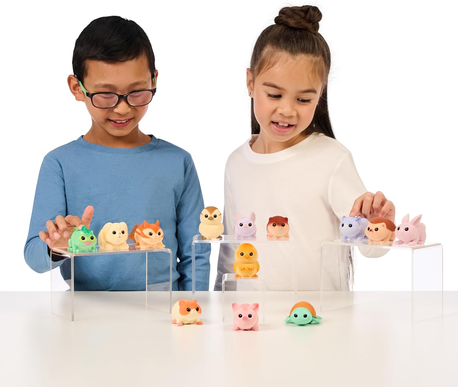 Lil' Needees Elk Toy Small Live Pets Interactive Pocket Animals with Sounds and Reactions