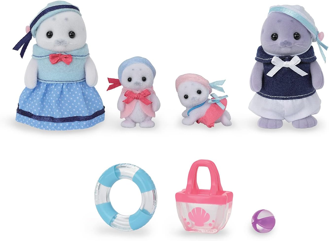 Sylvanian Families - 5759 Robben Familie, Tierfigur, detailreiches Spielzeug für Kinder ab 3 Jahren