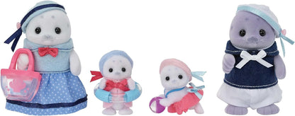 Sylvanian Families - 5759 Robben Familie, Tierfigur, detailreiches Spielzeug für Kinder ab 3 Jahren