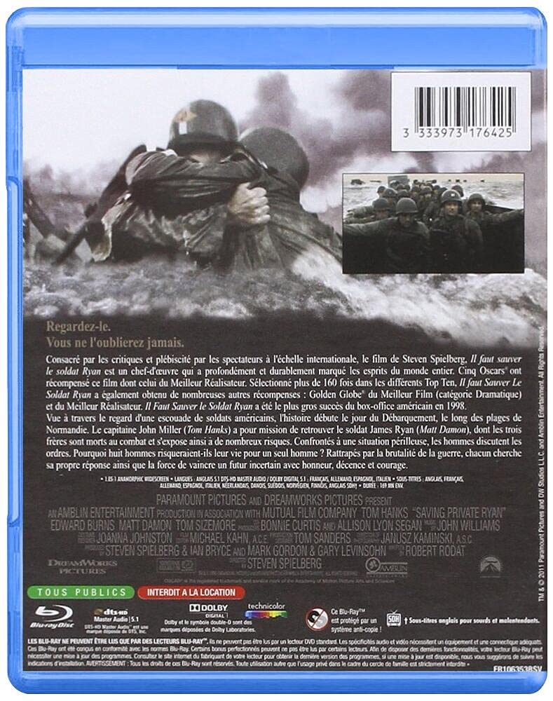 Il Faut Sauver Le Soldat Ryan/Blu-Ray