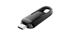 SanDisk 256GB Ultra Slider USB Type-C flash drive, USB stick, memory stick with fast performance, up to 400 MB/s read speeds, USB 3.2 Gen 1, retractable connector, keyring, Black