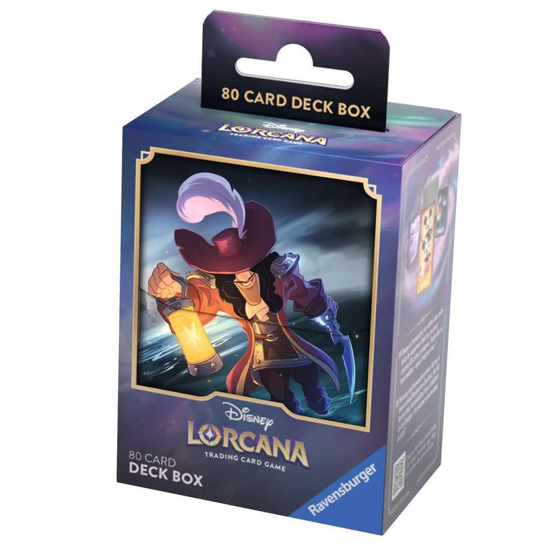 Ravensburger Disney Lorcana TCG Trading Cards Game for Adults and Kids Age 8 Years Up - Deck Box - Captain Hook