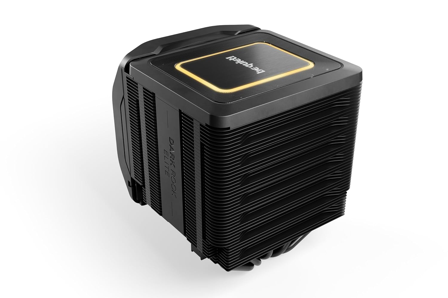 be quiet! Dark Rock Elite air cooler, 2x Silent Wings 135mm PWM fans, Speed Switch with 2 modes, high-performance heat pipes, front fan rail system, enhanced RAM compatibility, ARGB LEDs, beefy design