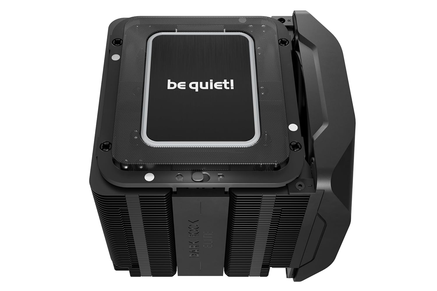 be quiet! Dark Rock Elite air cooler, 2x Silent Wings 135mm PWM fans, Speed Switch with 2 modes, high-performance heat pipes, front fan rail system, enhanced RAM compatibility, ARGB LEDs, beefy design