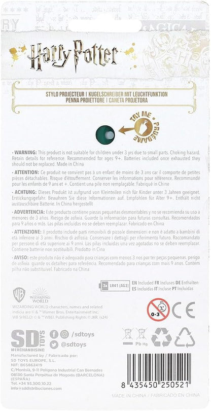 SD TOYS - Projector pen with light Slytherin Harry Potter