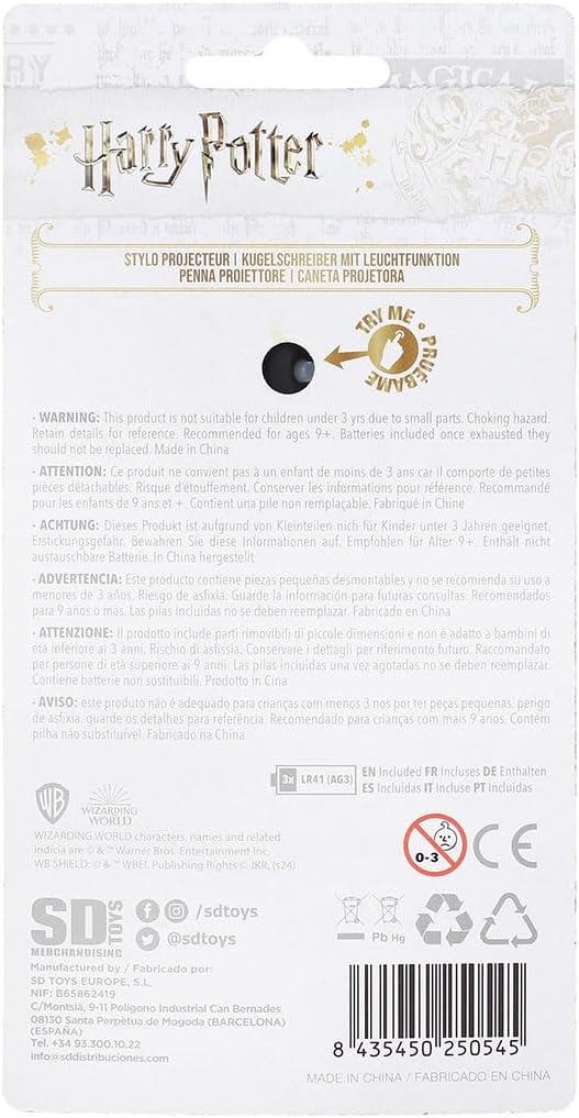 SD TOYS - Hufflepuff projector pen for children Harry Potter