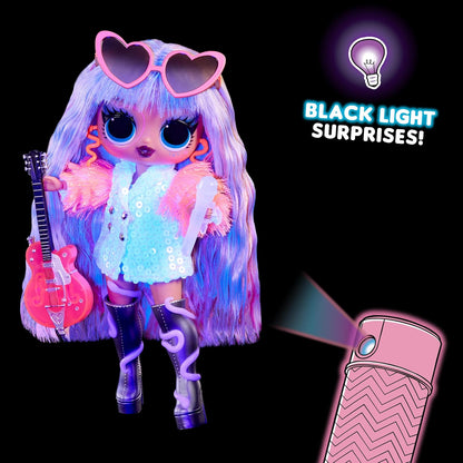 L.O.L. Surprise! Tweens Neon Pop Stars - Thea Stars - 1 Fashion Doll, with Backlight Surprises and 10+ Pop Star Fashions and Accessories Including Her Hot Pink Guitar, Ideal Present for Kids Ages 4+