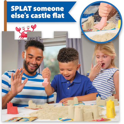 TOMY Sandcastle Splat - The Sand Splatting, Castle Building Race Board Game - Suitable for 2-4 Players Ages 5+ Years Old