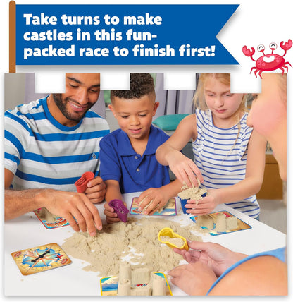 TOMY Sandcastle Splat - The Sand Splatting, Castle Building Race Board Game - Suitable for 2-4 Players Ages 5+ Years Old