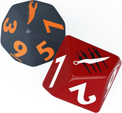 Modiphius Entertainment: Fallout Factions: Juego de dados – The Disciples – 12 dados grabados, accesorio de juego de miniaturas de mesa, con licencia oficial