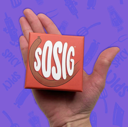 Joking Hazard Sosig Card Game - 120+ Family-Friendly Cards for Kids & Adults, Build the Tastiest Sosig with Fun & Strategy, Includes Mystery Meat Sabotage Cards & Goal Cards