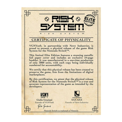 Risk System Elite Edition
