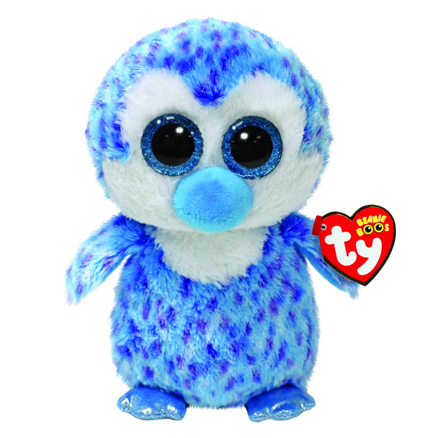 TY - Beanie Boo's - pluche dier Tony de pinguïn, 15 cm - TY36372, blauw