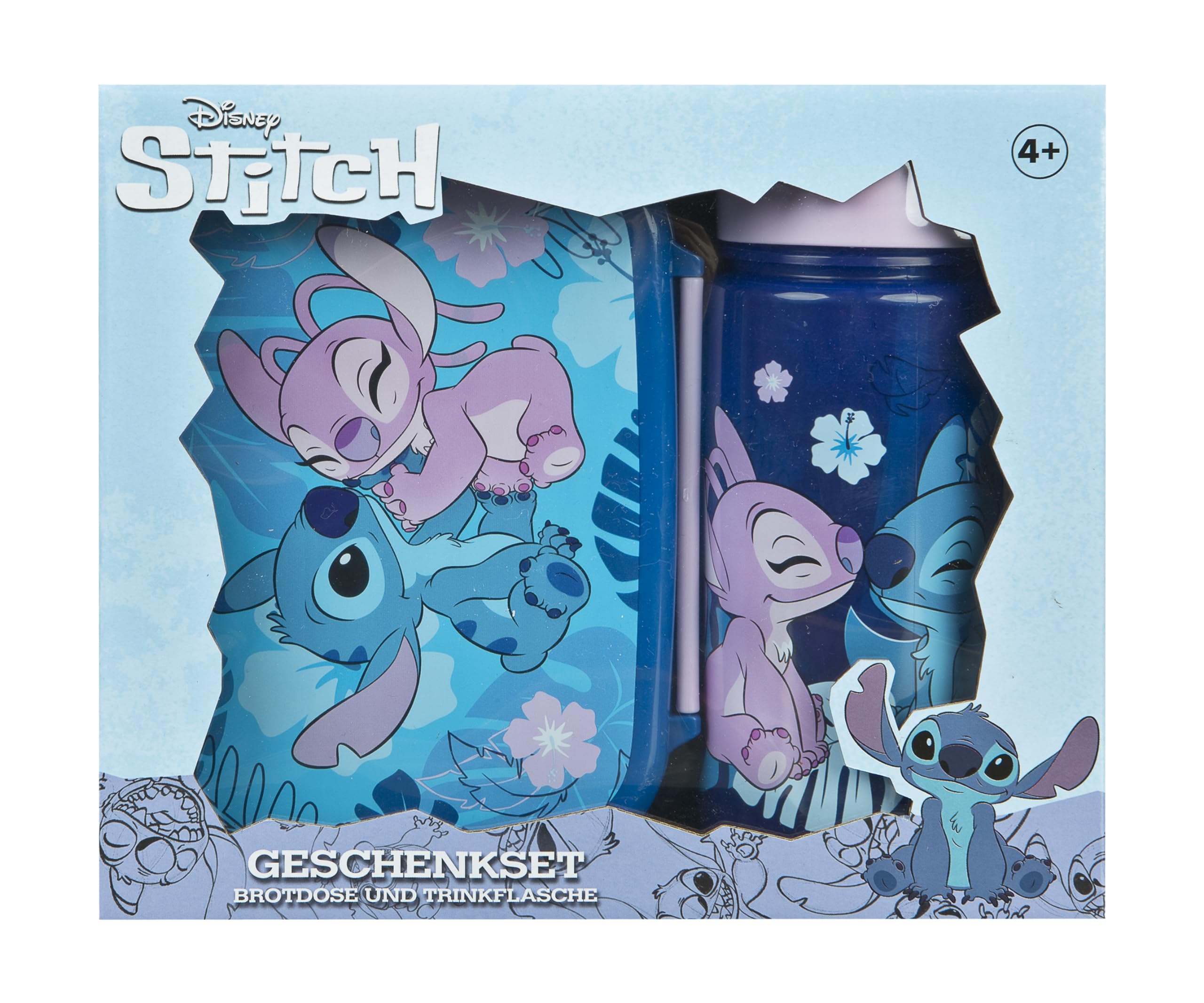 Undercover - Stitch Broodtommel en Drinkbeker Set
