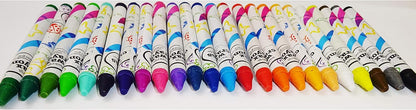 KP 24 x Colourful Crayons Wax Crayons Wax Crayons Chalk Crayons