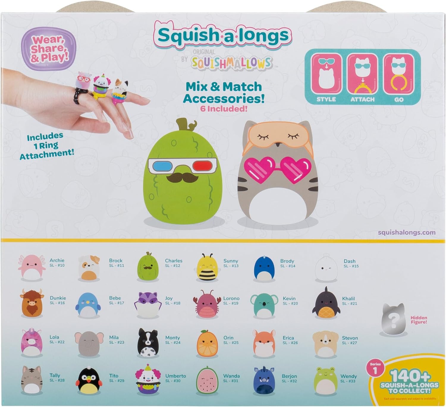 Squish-a-longs Squishmallows 25 Pak figure