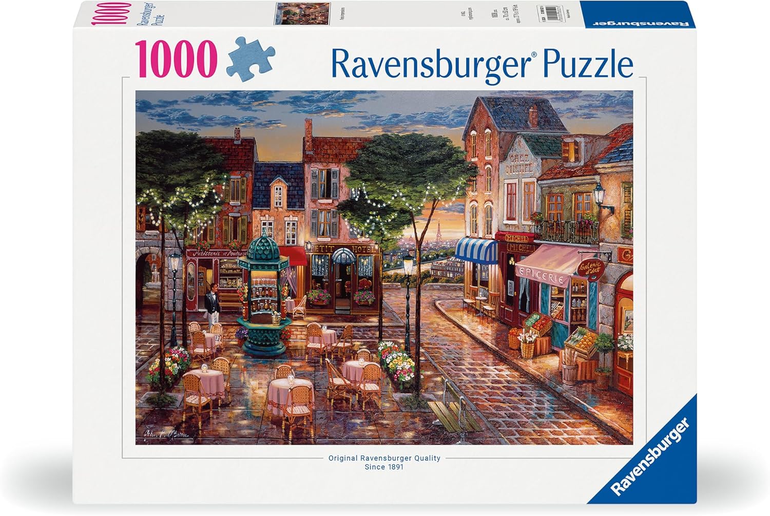 Ravensburger 12000521 - Pinceladas de Paris - Puzzle 1000 Piezas – Puzzle Adultos y niños a patir de 14 años, Puzzles de Ciudades - Paris