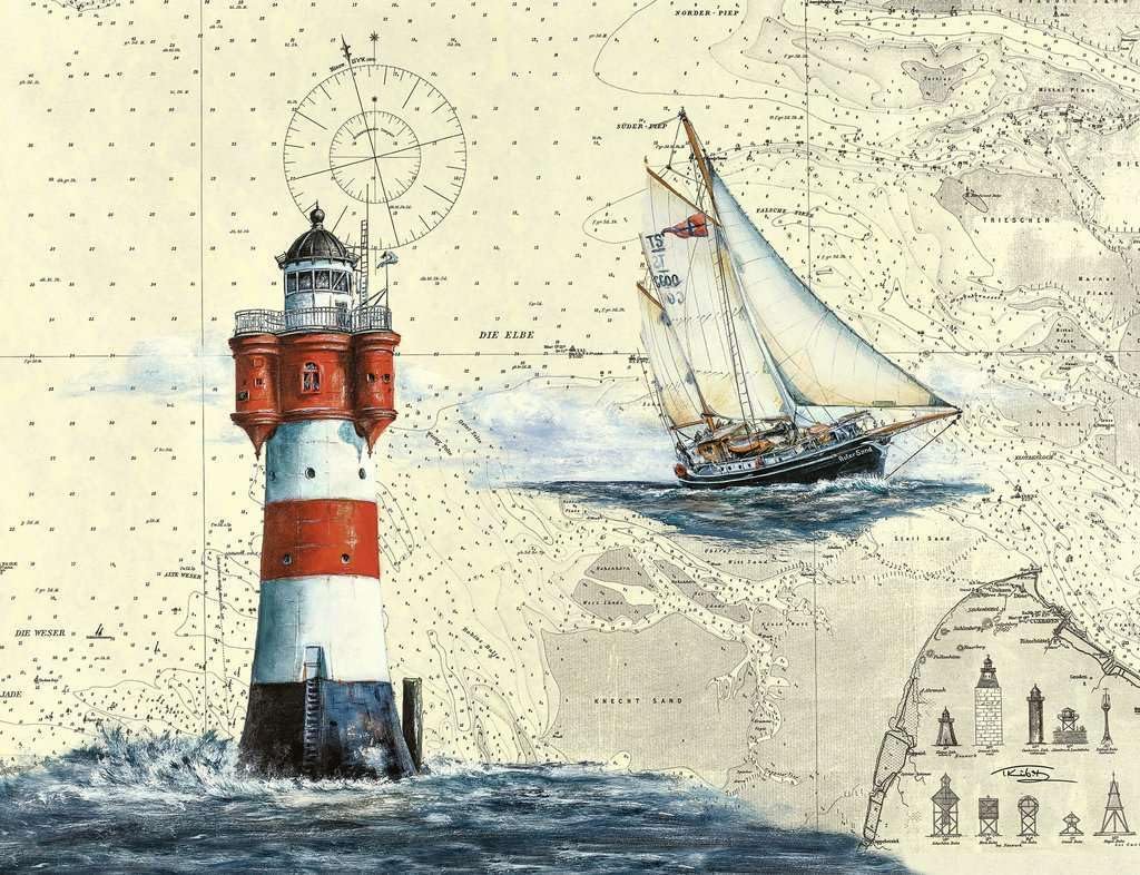 Ravensburger 12000804 - Faro romántico - puzzle 2000 piezas – puzzle adultos y niños a patir de 14 años