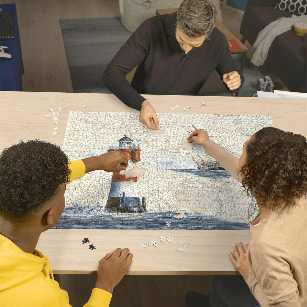Ravensburger 12000804 - Faro romántico - puzzle 2000 piezas – puzzle adultos y niños a patir de 14 años