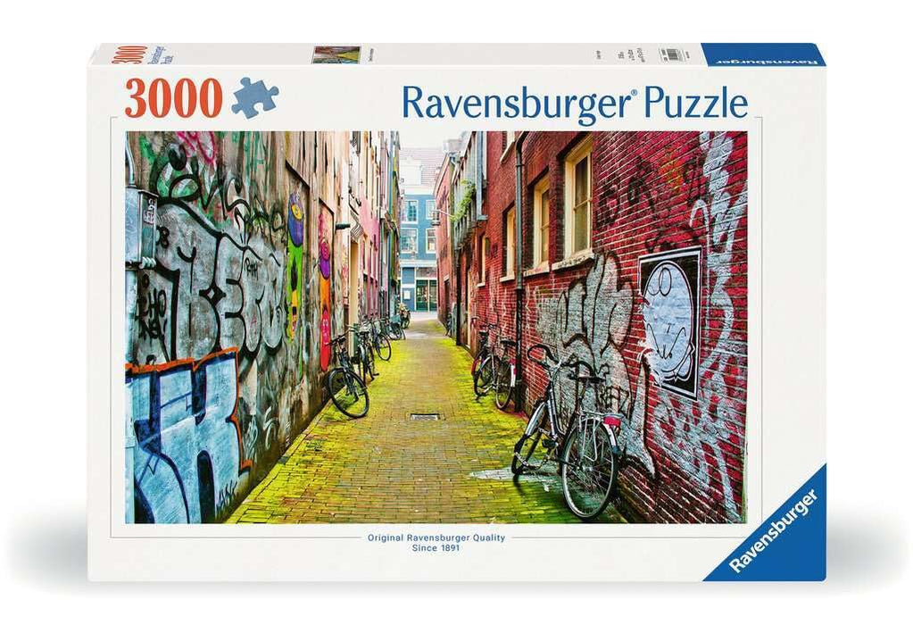 Ravensburger Puzzle 12000807 - Street Art in Amsterdam - 3000 Teile Puzzle für Erwachsene und Kinder ab 14 Jahren, Stadt-Puzzle Amsterdam