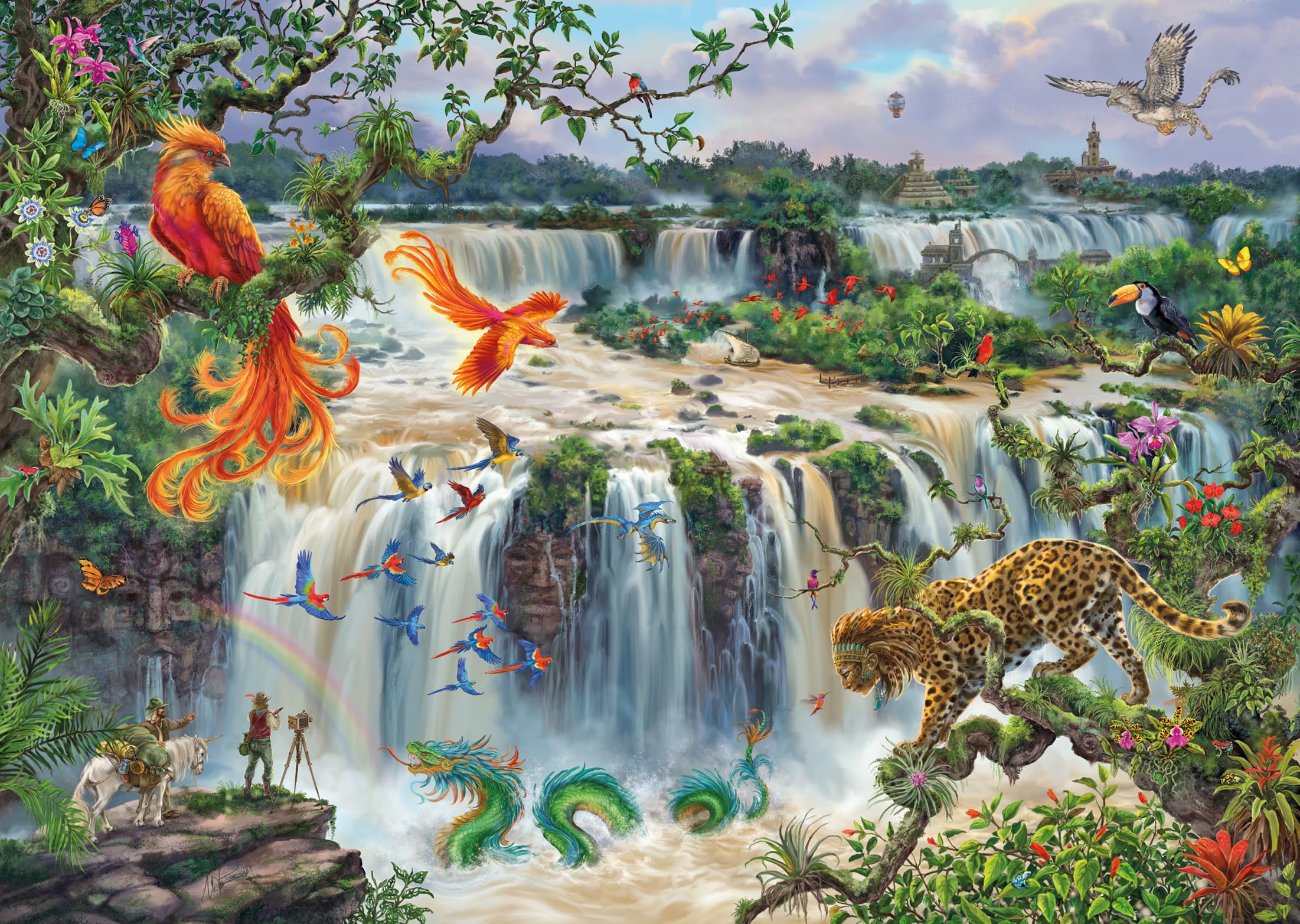 Ravensburger 12001090 - Fantastic waterfall Iguazu - puzzle 1000 pezzi – puzzle adulti e ragazzi da 14 anni, puzzle natura, puzzle paesaggio