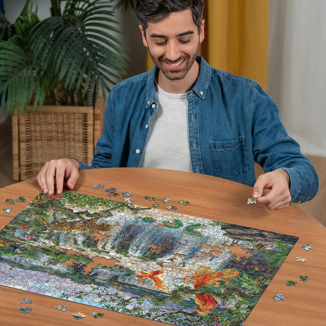 Ravensburger 12001090 - Fantastic waterfall Iguazu - puzzle 1000 pezzi – puzzle adulti e ragazzi da 14 anni, puzzle natura, puzzle paesaggio