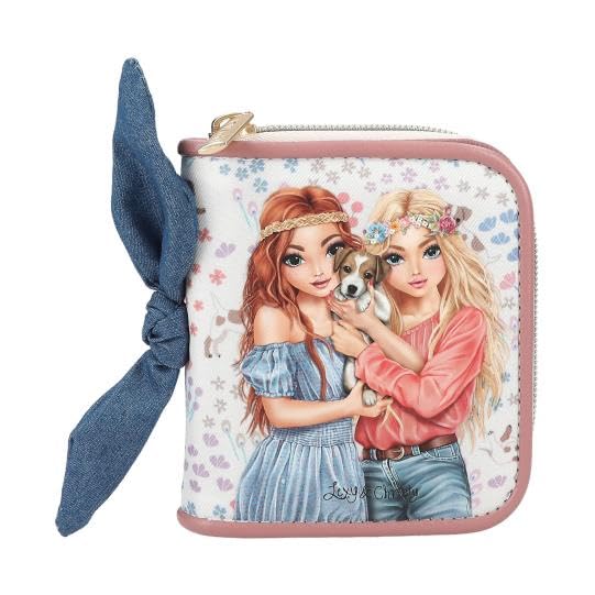 Depesche TOPModel Velo Fleur Children's Wallet Pink/Cream, multicoloured, shoulder bag, multicoloured, shoulder bag