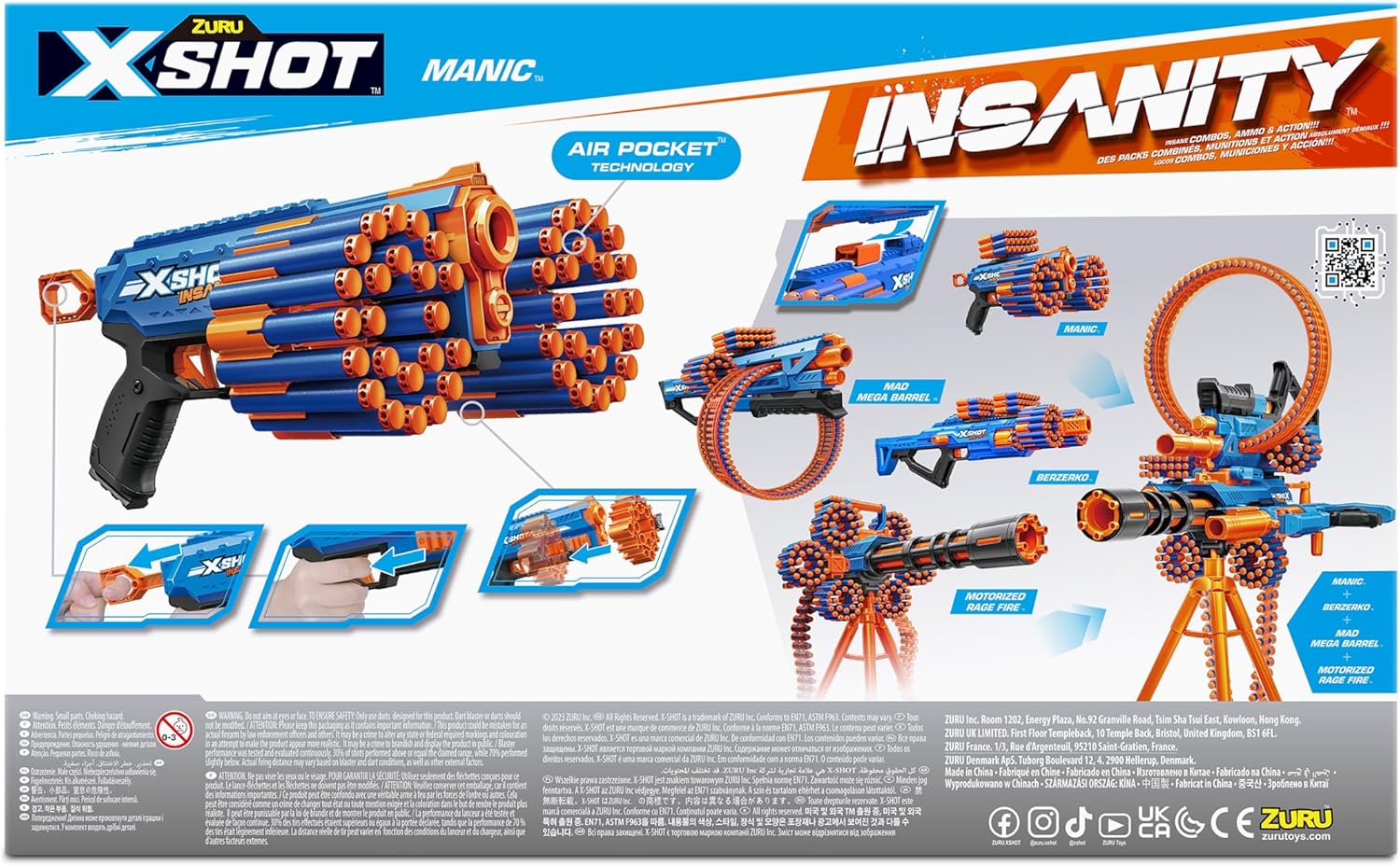 X-Shot waanzin-manische 24 pijlen