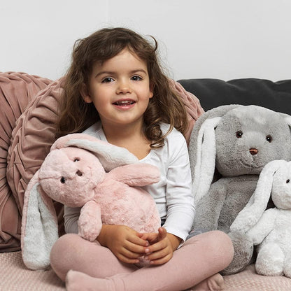 Teddykompaniet 2891 Plüschhase mit Schlappohren „Maja“ rosa – 27 cm – Kuscheltier Kaninchen - super Soft - Plüschtier für Kinder – Stofftier Hase ab Geburt