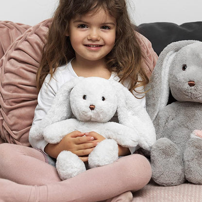 Teddykompaniet 2892 Plüschhase mit Schlappohren „Maja“ Weiß - 27 cm - Kuscheltier Kaninchen - super Soft - Plüschtier für Kinder – Stofftier Hase ab Geburt