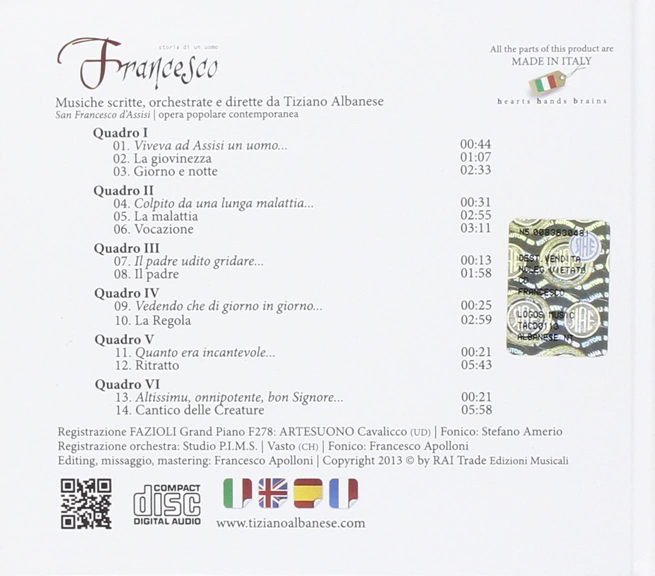 Francesco - Storia Di Un Uomo