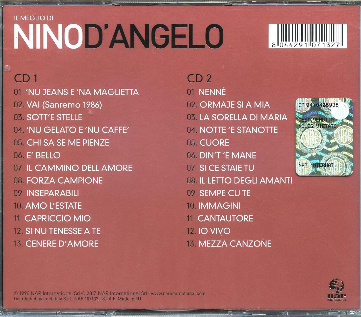 Il Meglio Di Nino D'angelo