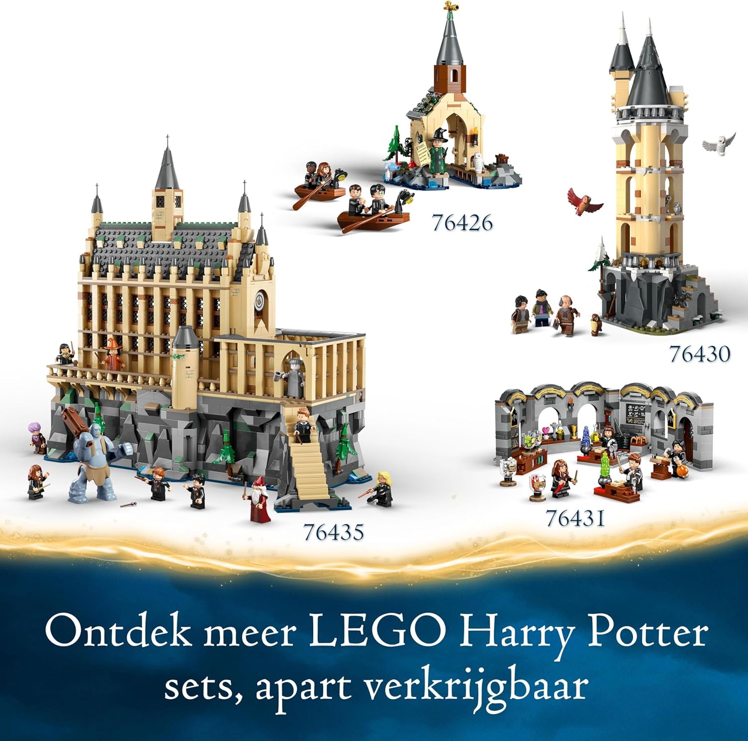LEGO Harry Potter Advent Calendar 2024, Hogwarts Fantasy Toy for Kids, Includes 7 Minifigures and 16 Mini Builds, Christmas Countdown Treat, Gift for 7 Plus Year Old Girls, Boys and Fans 76438