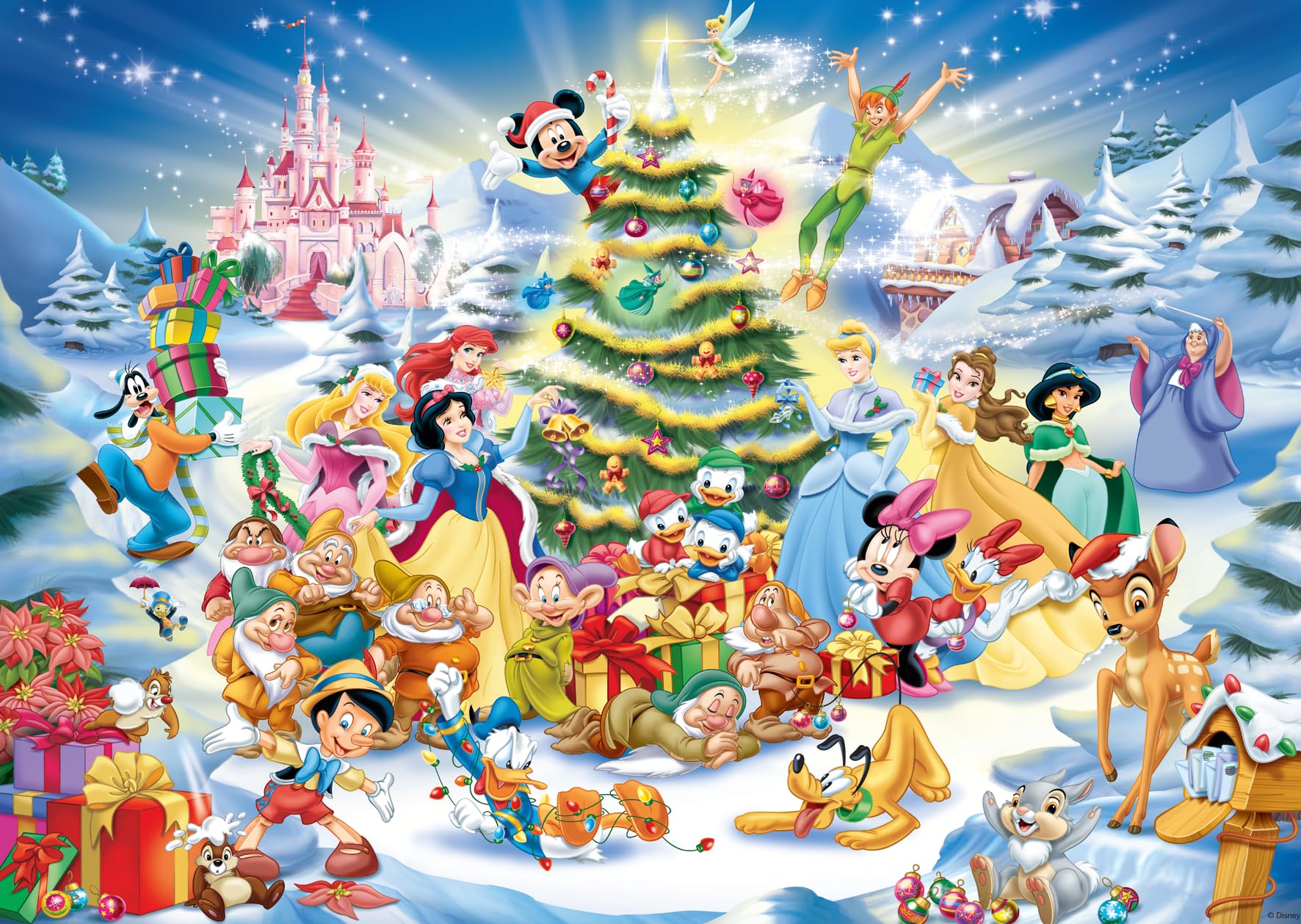 Ravensburger Puzzle 12000651 - Disney's Weihnachten - 1000 Teile Puzzle für Erwachsene und Kinder ab 14 Jahren, Disney Puzzle, Disney Geschenke