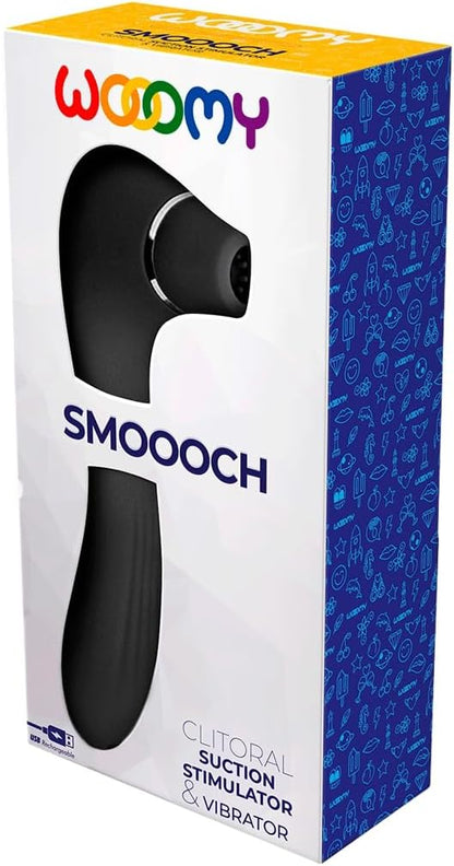 Stimulateur clitoridien Smooch Noir - Wooomy