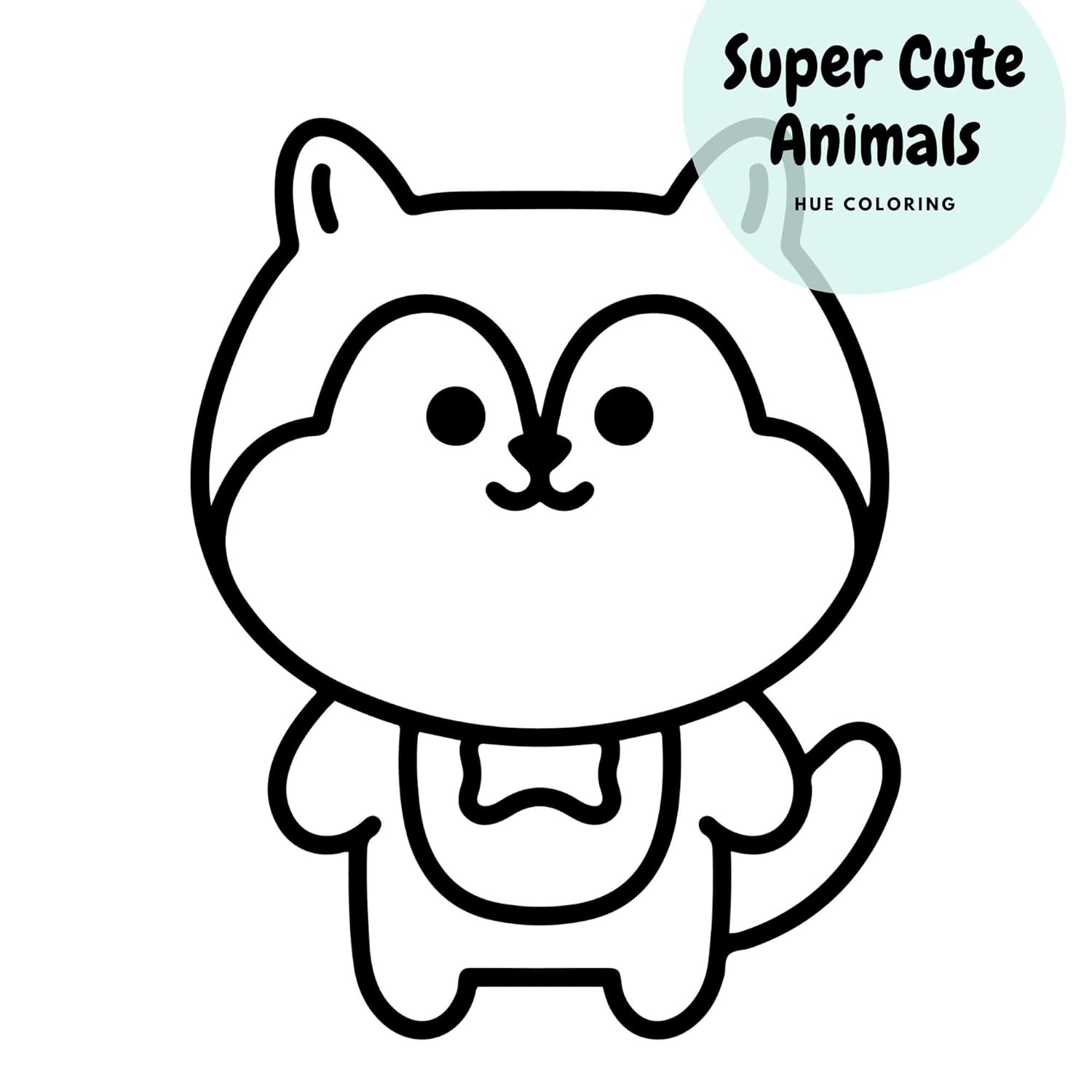 Super Cute Animals Bold and Easy Coloring Book