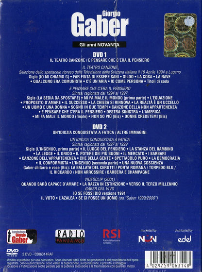 Giorgio Gaber - Gli Anni Novanta (2 Dvd)