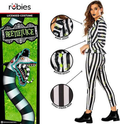 Rubie's Official Ladies Beetlejuice Costume, Adult Costume, Womens Fancy Dress