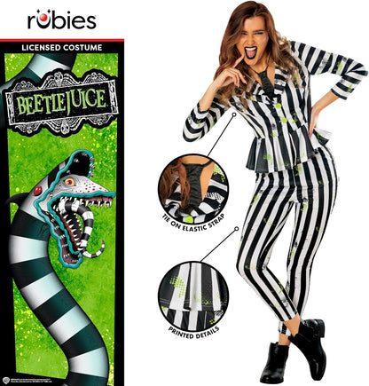Rubie's Official Ladies Beetlejuice Costume, Adult Costume, Womens Fancy Dress