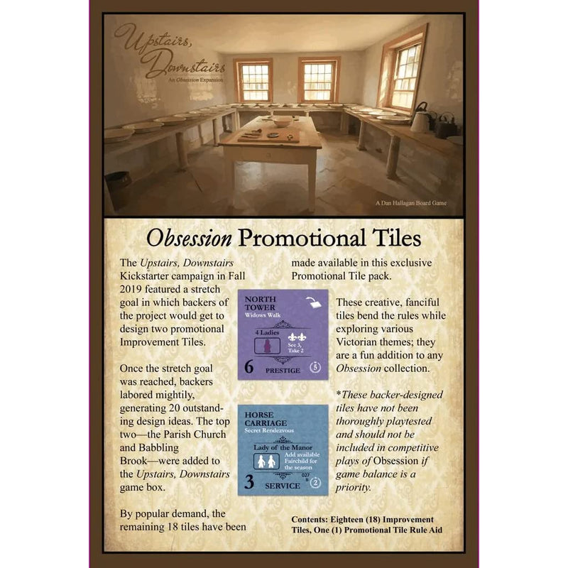 TOMENGBEIAABBCC Aeiniwer XGATML Ardour Van Promotional Improvement Tiles (Obsession Board Game Expansion
