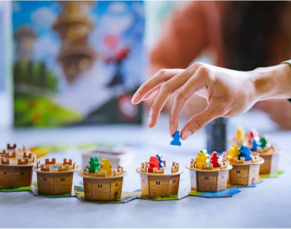 Wandering Towers, Strategy Board Game About Trapping Wizards, Movement, Magic & Spells, Fun Family Games for 6 Players, Ages 10+, 1-6 Players, 30 Mins