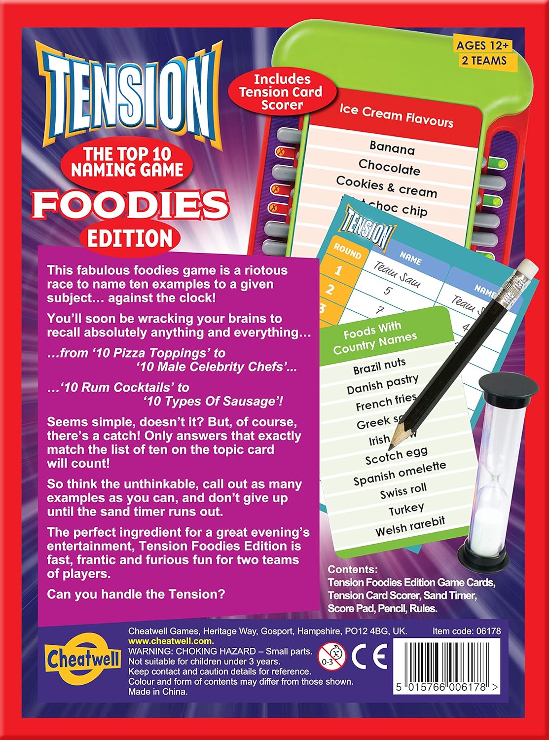 Cheatwell Games Tension Foodies Edition