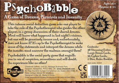 Cheatwell Games PsychoBabble | The Social Deduction Party Game for 4 -11 Players