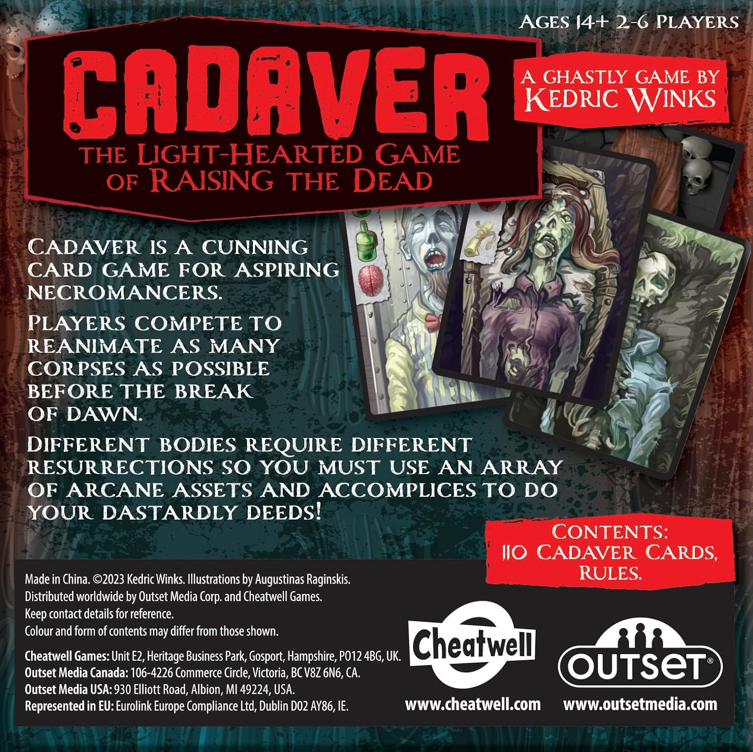 Cheatwell Games Cadaver | The Light-Hearted Game Of Raising The Dead | The Perfect Game For Dark Spooky Nights