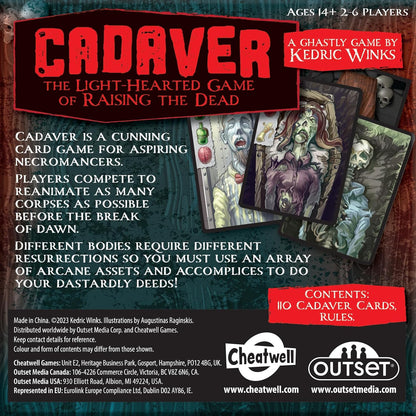 Cheatwell Games Cadaver | The Light-Hearted Game Of Raising The Dead | The Perfect Game For Dark Spooky Nights