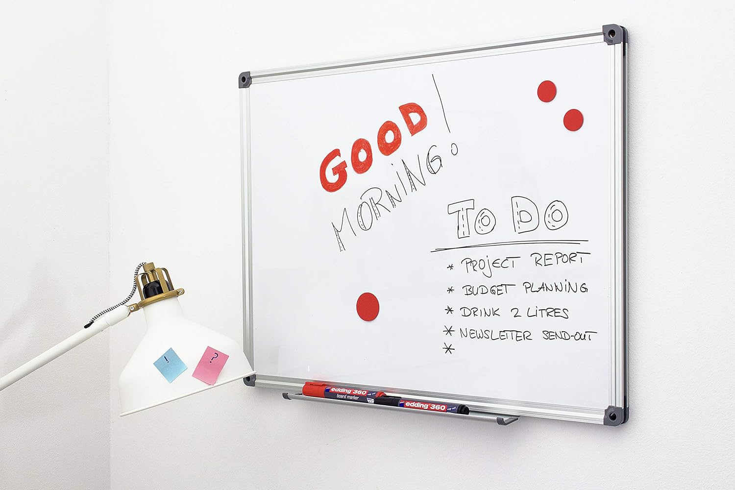 edding 360 whiteboard marker - black - 50 whiteboard pens - round nib 1,5-3 mm - whiteboard pen dry wipe - for whiteboards, flipcharts, pinboards, magnetic and memo boards - sketchnotes - refillable