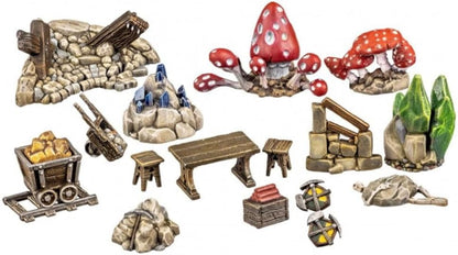 Archon Studio 87386 Dwarven Mine Props Accessories, Multi-Coloured