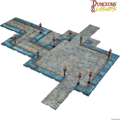 Archon Studio Dungeons & Lasers: City Streets Miniature Terrain – Unpainted Compatible with DND and Other Tabletop RPG Games