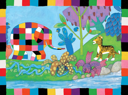 Ravensburger 12004061 Elmer Toy-4 in a Box Jigsaw Puzzles for Kids Age 3 Years Up-12, 16, 20, 24 Pieces, Multicolour, One Size