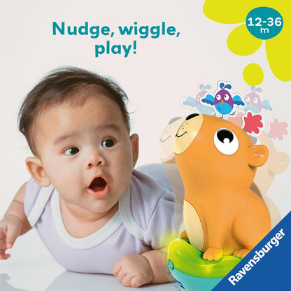 Ravensburger Play+ Push & Listen Roly Poly Capybara - Baby Infant & Toddler Toys - 6 Months Up